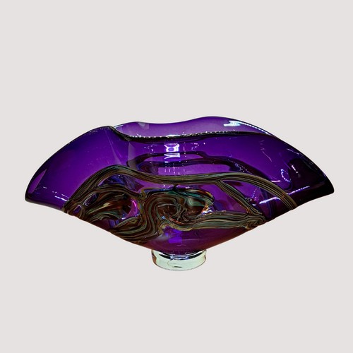 VC-014 Barchetta Vessel Amethyst $1100 at Hunter Wolff Gallery